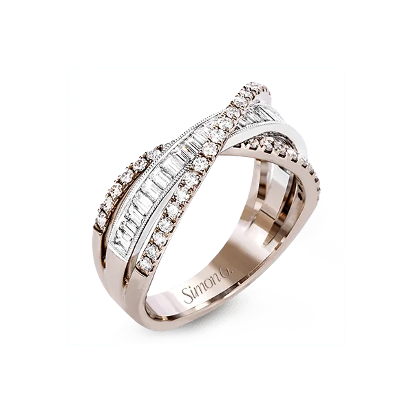 18k White & Rose Gold Diamond Fashion Ring Diamond Showcase Longview, WA