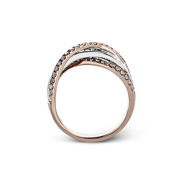 18k White & Rose Gold Diamond Fashion Ring Image 3 Diamond Showcase Longview, WA