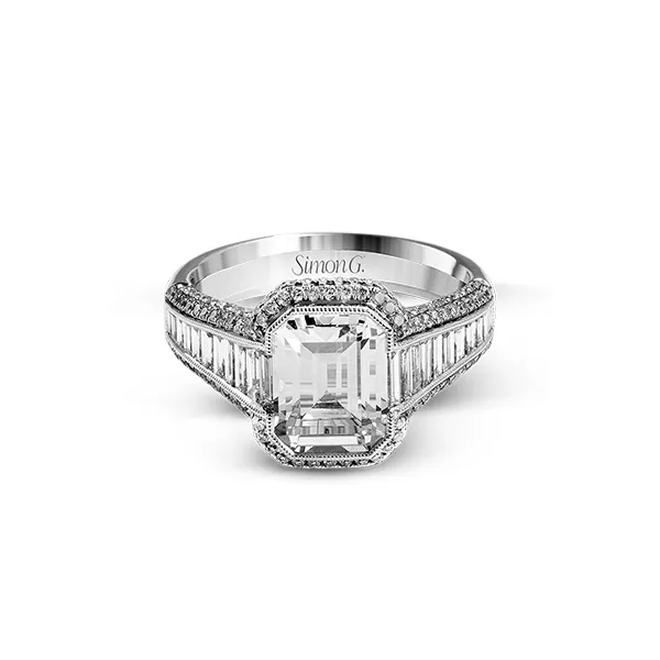 18k White Gold Semi-mount Engagement Ring Image 2 Diamond Showcase Longview, WA