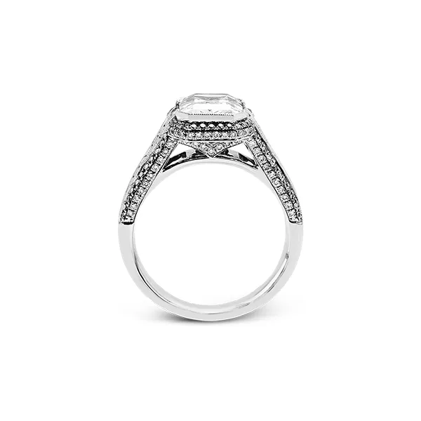 18k White Gold Semi-mount Engagement Ring Image 3 Diamond Showcase Longview, WA