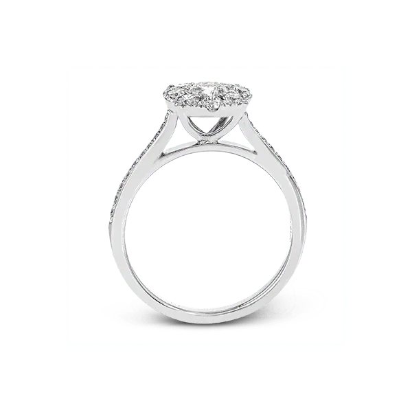 18k White Gold Semi-mount Engagement Ring Image 3 Diamond Showcase Longview, WA
