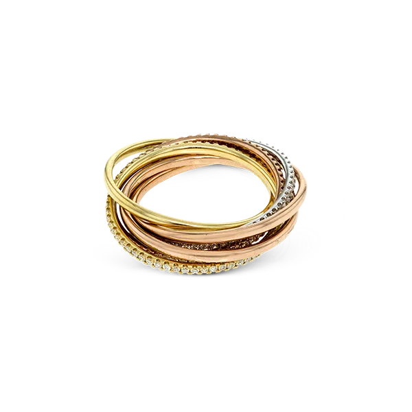 18k Tri-color Gold Diamond Fashion Ring Image 2 Jim Bartlett Fine Jewelry Longview, TX