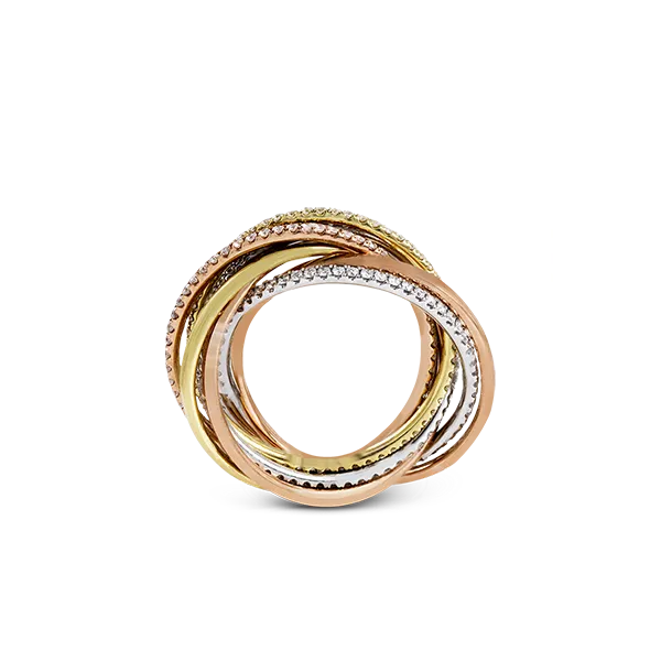 18k Tri-color Gold Diamond Fashion Ring Image 3 Jim Bartlett Fine Jewelry Longview, TX