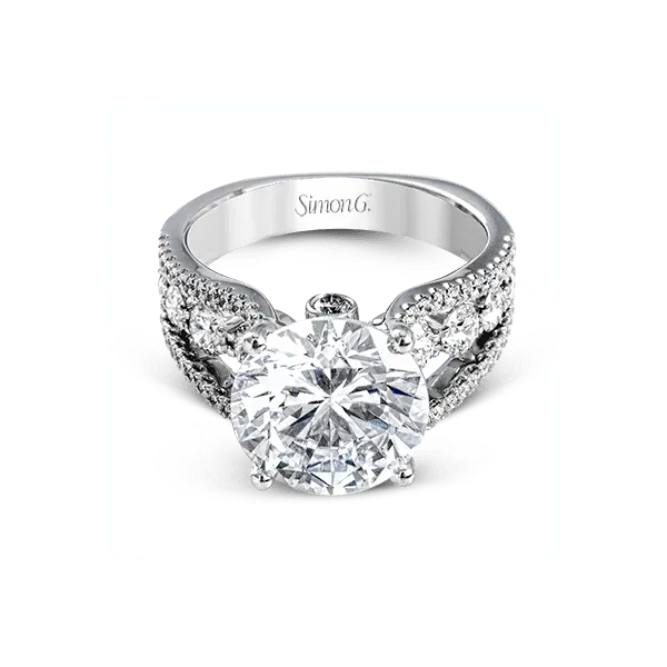 Platinum Semi-mount Engagement Ring Image 2 Diamond Showcase Longview, WA