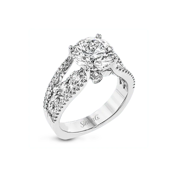 18k White Gold Semi-mount Engagement Ring Diamond Showcase Longview, WA