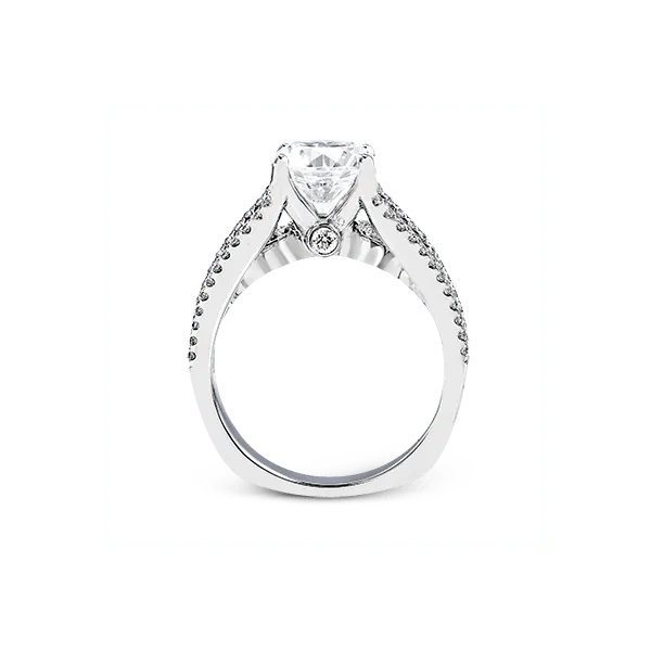 18k White Gold Semi-mount Engagement Ring Image 3 Diamond Showcase Longview, WA