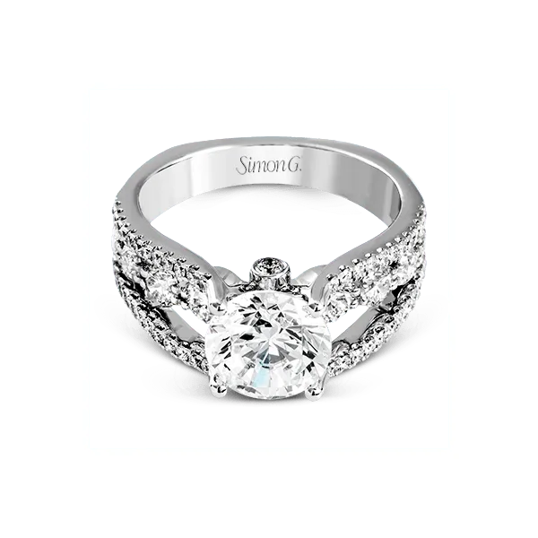 Platinum Semi-mount Engagement Ring Image 2 James & Williams Jewelers Berwyn, IL