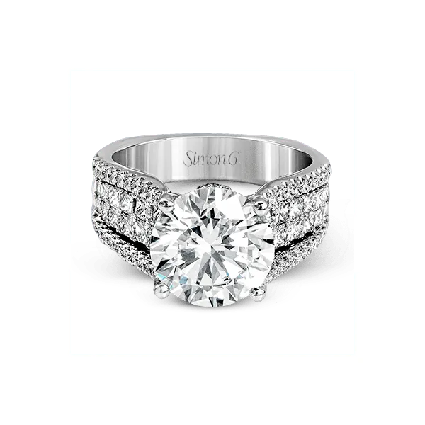 Platinum Semi-mount Engagement Ring Image 2 Diamonds Direct St. Petersburg, FL