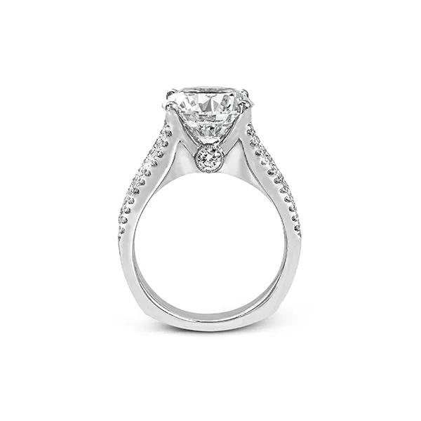 Platinum Semi-mount Engagement Ring Image 3 Diamonds Direct St. Petersburg, FL