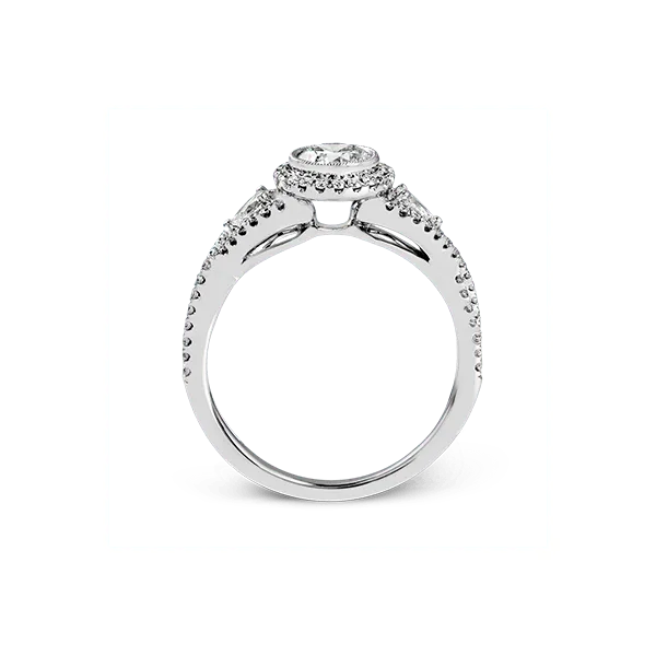 18k White Gold Semi-mount Engagement Ring Image 3 Diamond Showcase Longview, WA