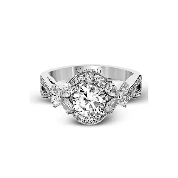 18k White Gold Semi-mount Engagement Ring Image 2 Diamond Showcase Longview, WA