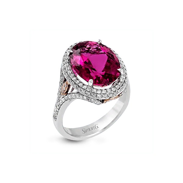 18k White & Rose Gold Gemstone Fashion Ring Diamond Showcase Longview, WA