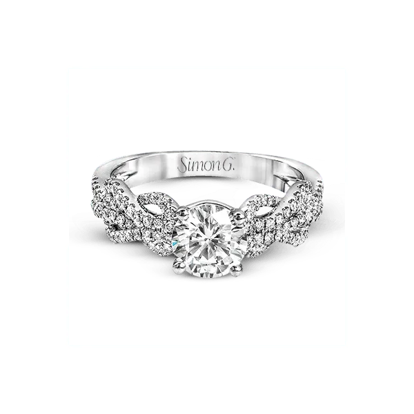 18k White Gold Semi-mount Engagement Ring Image 2 Diamond Showcase Longview, WA