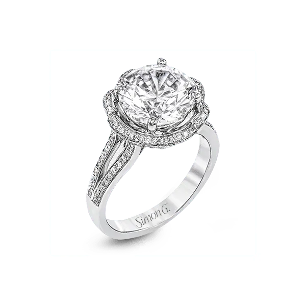 18k White Gold Semi-mount Engagement Ring James & Williams Jewelers Berwyn, IL