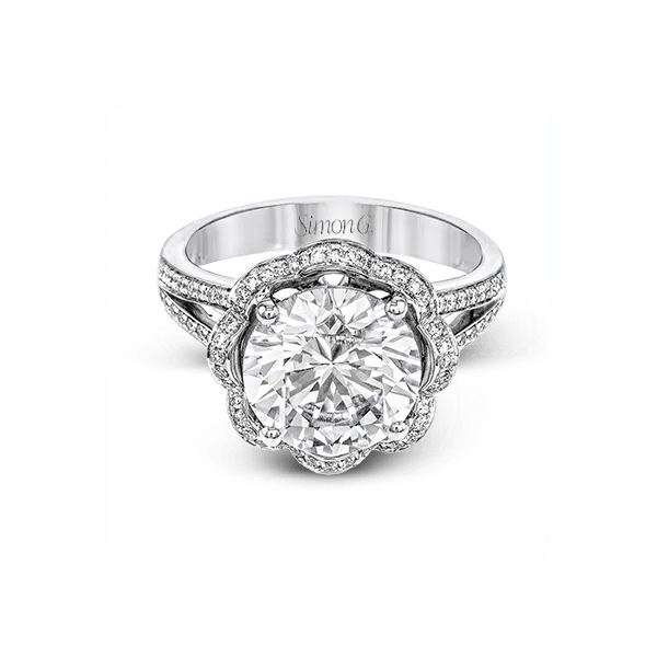18k White Gold Semi-mount Engagement Ring Image 2 Diamond Showcase Longview, WA