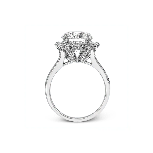 18k White Gold Semi-mount Engagement Ring Image 3 James & Williams Jewelers Berwyn, IL