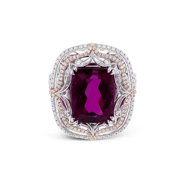 18k White & Rose Gold Gemstone Fashion Ring Image 2 Diamond Showcase Longview, WA