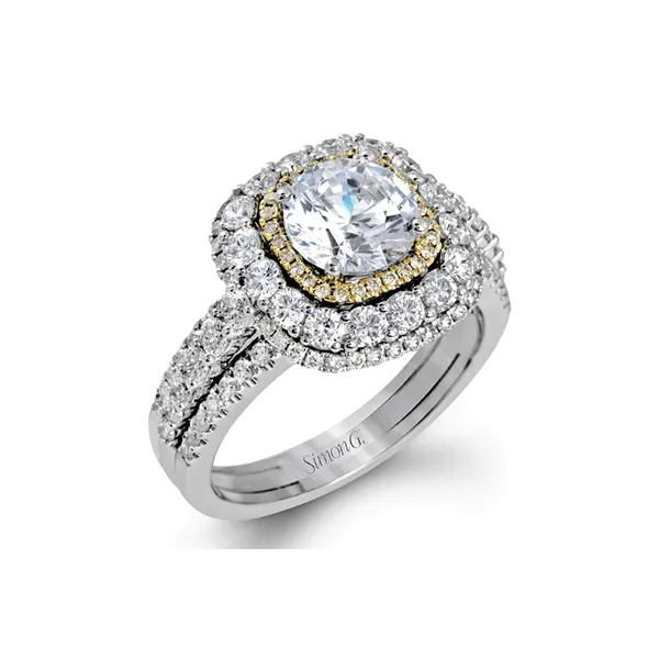 18k Two-tone Gold Semi-mount Engagement Ring Diamond Showcase Longview, WA