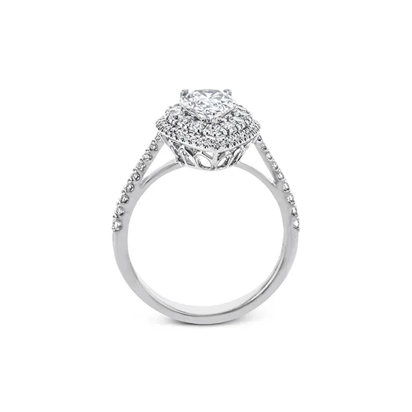18k White Gold Semi-mount Engagement Ring Image 2 Diamond Showcase Longview, WA