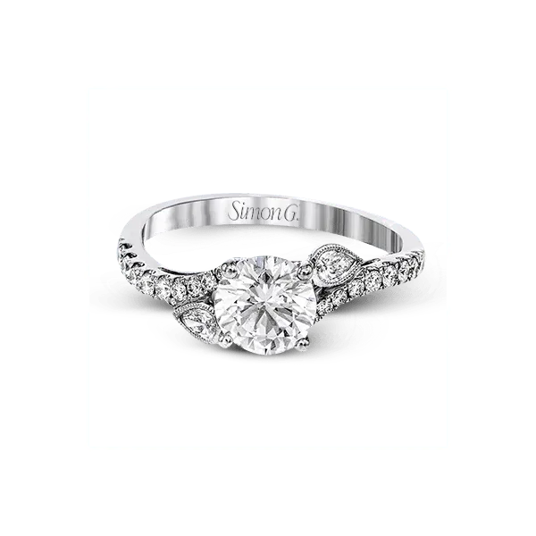 18k White Gold Semi-mount Engagement Ring Image 2 Diamond Showcase Longview, WA