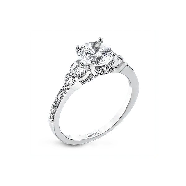 18k White Gold Semi-mount Engagement Ring Diamond Showcase Longview, WA