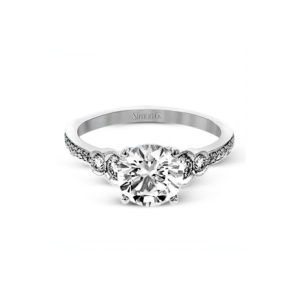 Platinum Semi-mount Engagement Ring Image 2 Diamond Showcase Longview, WA