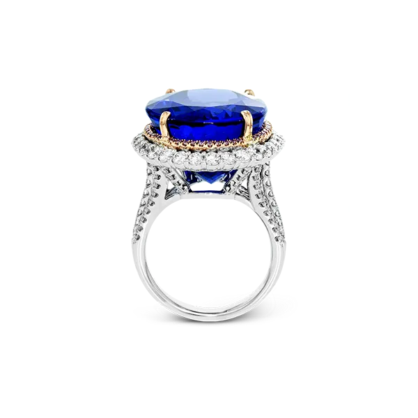 18k White & Rose Gold Gemstone Fashion Ring Image 3 Diamond Showcase Longview, WA