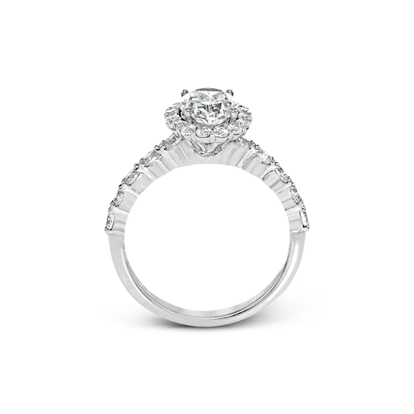 18k White Gold Semi-mount Engagement Ring Image 3 The Diamond Shop, Inc. Lewiston, ID