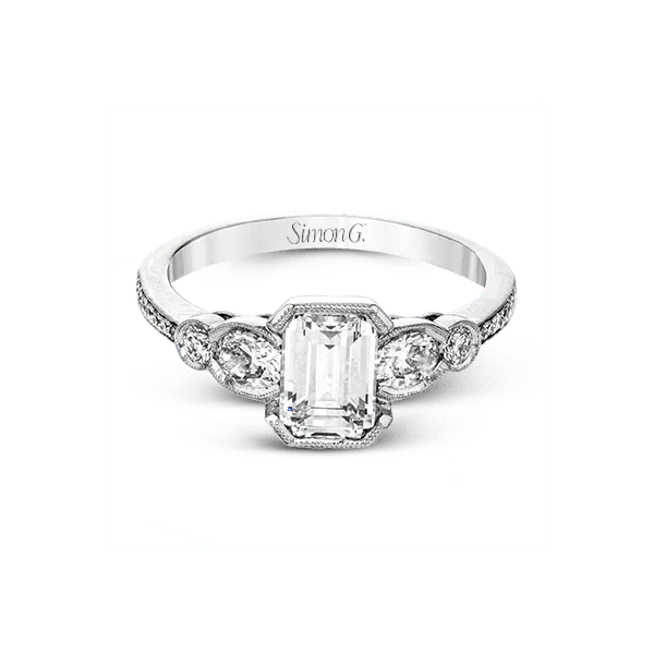 18k White Gold Semi-mount Engagement Ring Image 2 Diamond Showcase Longview, WA