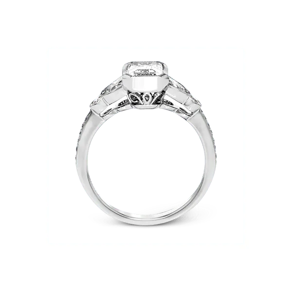18k White Gold Semi-mount Engagement Ring Image 3 Diamond Showcase Longview, WA