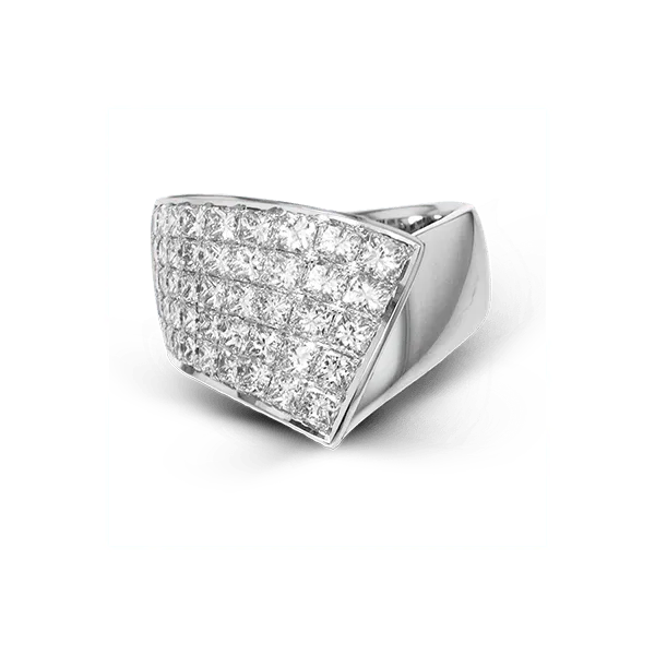 18k White Gold Diamond Fashion Ring Image 2 Diamond Showcase Longview, WA