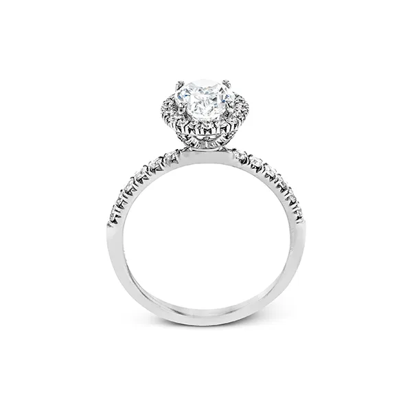 18k White Gold Semi-mount Engagement Ring Image 3 Diamond Showcase Longview, WA