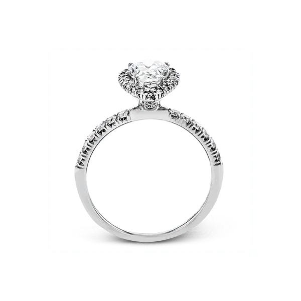 18k White Gold Semi-mount Engagement Ring Image 3 Diamond Showcase Longview, WA