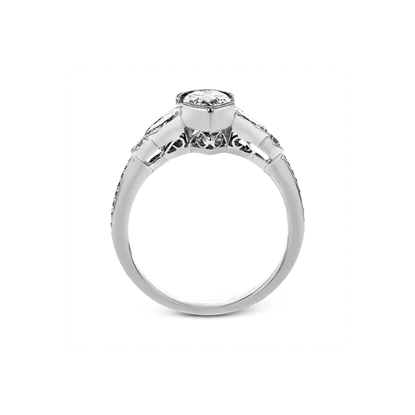 18k White Gold Semi-mount Engagement Ring Image 3 Diamond Showcase Longview, WA