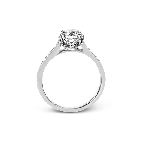 Platinum Semi-mount Engagement Ring Image 3 Diamond Showcase Longview, WA