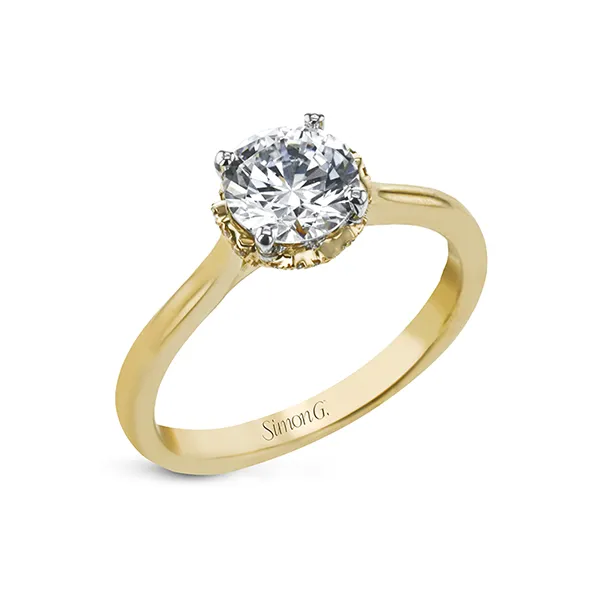 18k Yellow Gold Semi-mount Engagement Ring Diamond Showcase Longview, WA