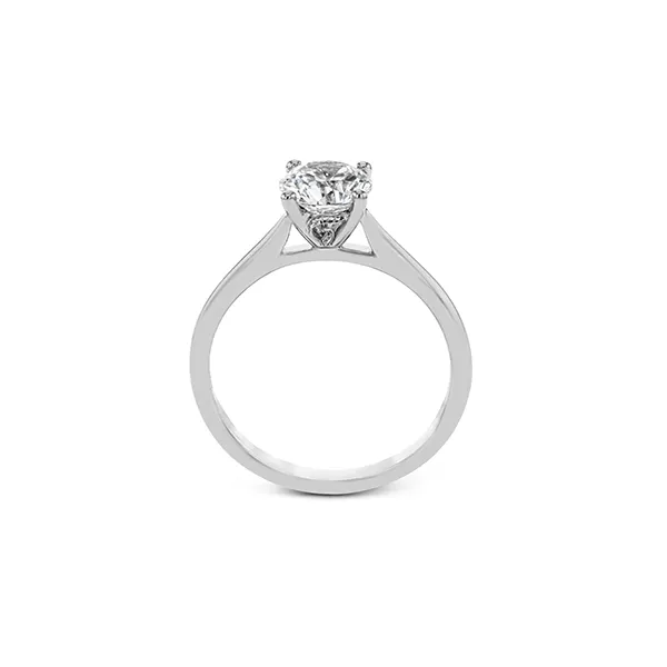 18k White Gold Semi-mount Engagement Ring Image 3 Diamond Showcase Longview, WA