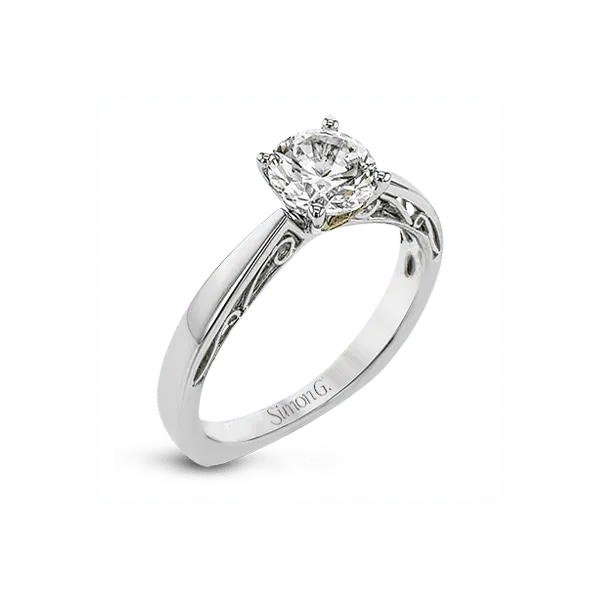 Platinum Semi-mount Engagement Ring Diamond Showcase Longview, WA