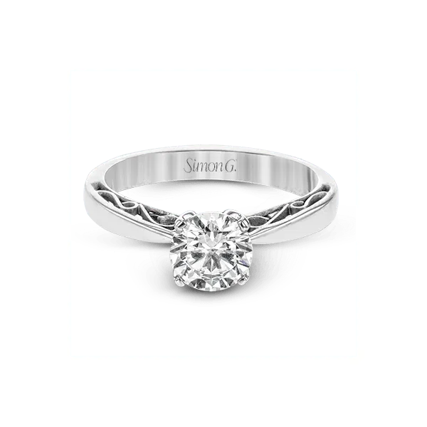 Platinum Semi-mount Engagement Ring Image 2 Diamond Showcase Longview, WA