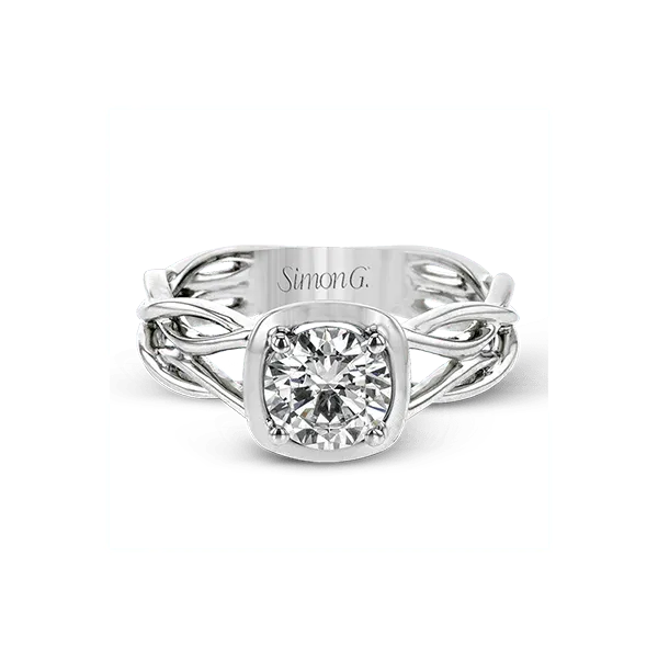 Platinum Semi-mount Engagement Ring Image 2 Diamond Showcase Longview, WA