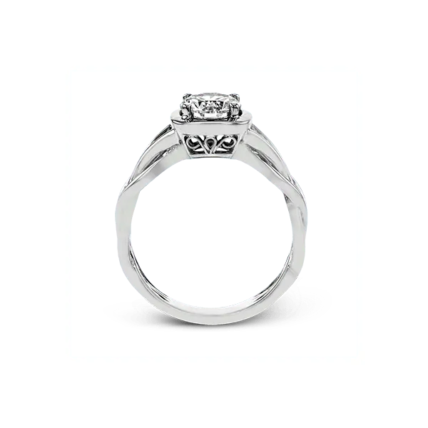 Platinum Semi-mount Engagement Ring Image 3 Diamond Showcase Longview, WA