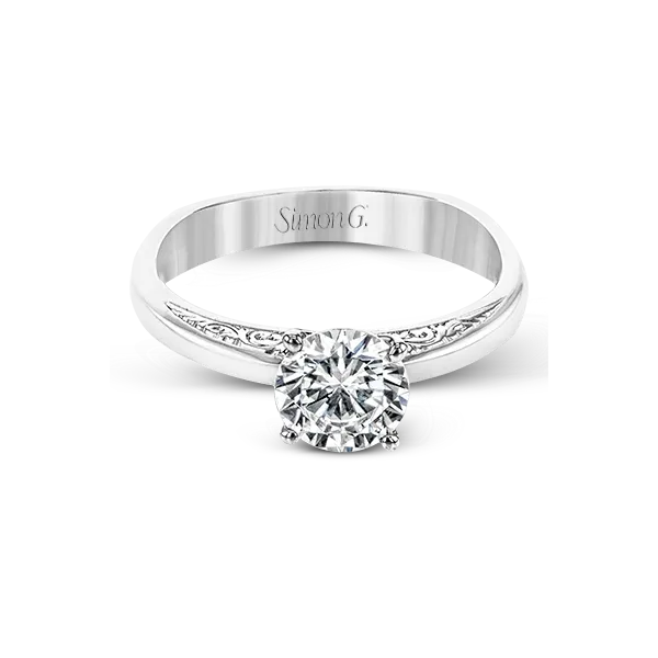 Platinum Semi-mount Engagement Ring Image 2 Diamond Showcase Longview, WA