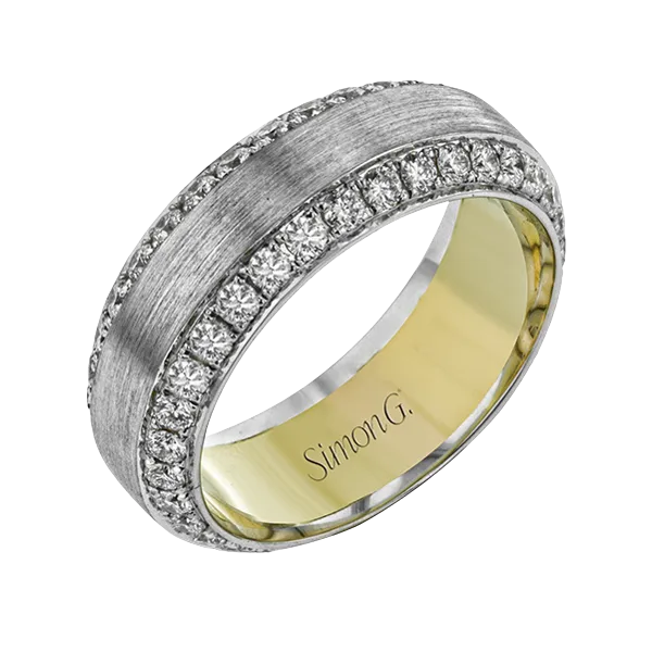 18k Two-tone Gold Men's Wedding Band Diamond Showcase Longview, WA