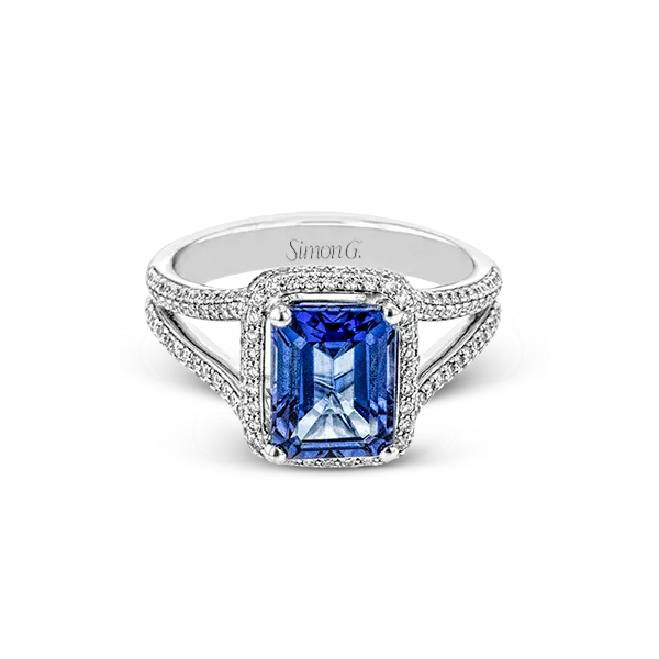 18k White Gold Gemstone Fashion Ring Image 2 Diamond Showcase Longview, WA