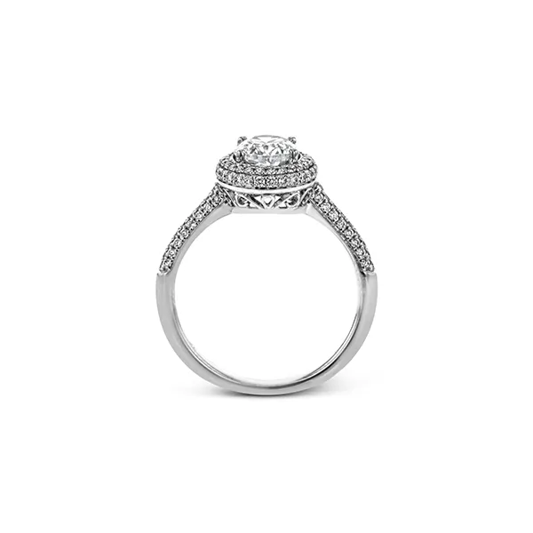 18k White Gold Semi-mount Engagement Ring Image 3 Diamond Showcase Longview, WA