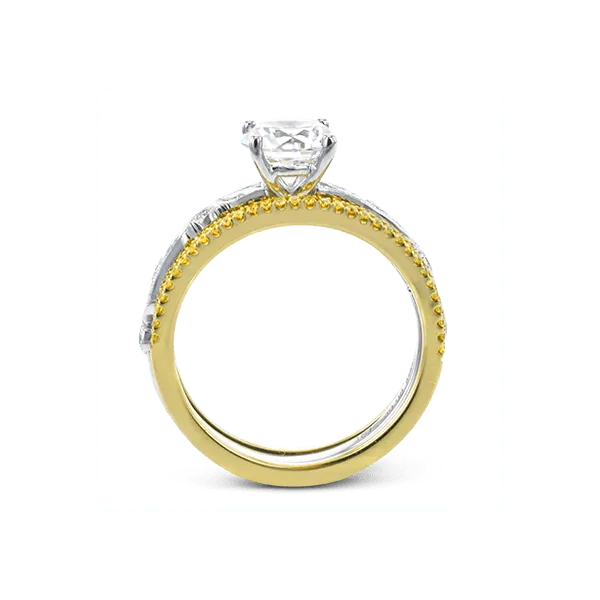 18k Two-tone Gold Wedding Set Image 3 Diamond Showcase Longview, WA