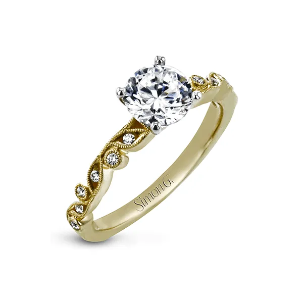 18k Yellow Gold Semi-mount Engagement Ring Diamond Showcase Longview, WA