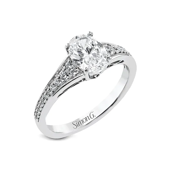 Platinum Semi-mount Engagement Ring Diamond Showcase Longview, WA