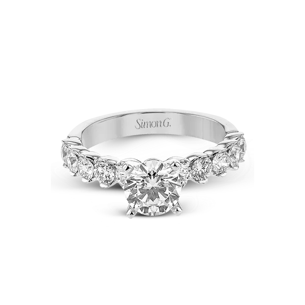 18k White Gold Engagement Ring Image 2 Diamond Showcase Longview, WA