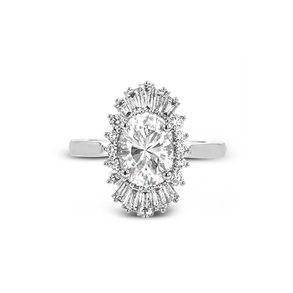 Platinum Semi-mount Engagement Ring Image 2 Diamond Showcase Longview, WA